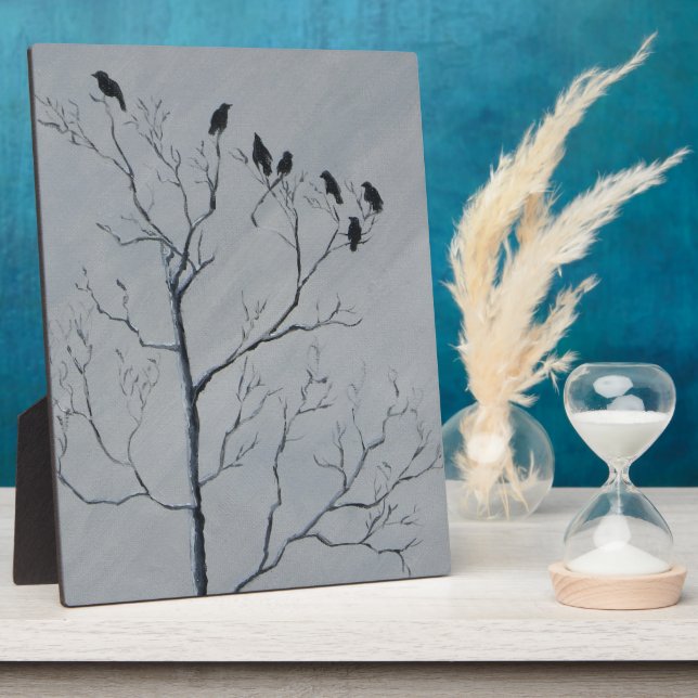 Winter Birds Plaque (Side)