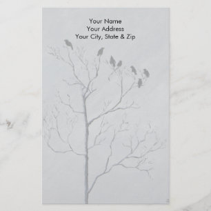 Winter Birds Stationery