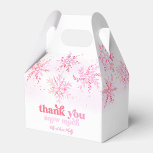 Winter Birthday Favor Boxes