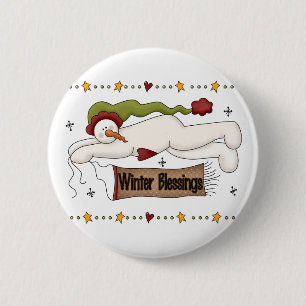 Winter Blessings Tshirts and Gifts 2 Inch Round Button