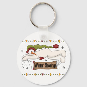Winter Blessings Tshirts and Gifts Keychain