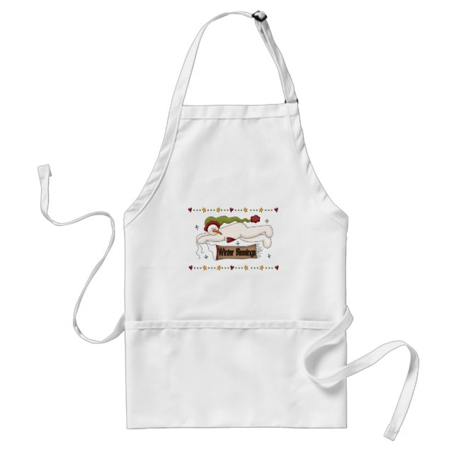 Winter Blessings Tshirts and Gifts Standard Apron (Front)