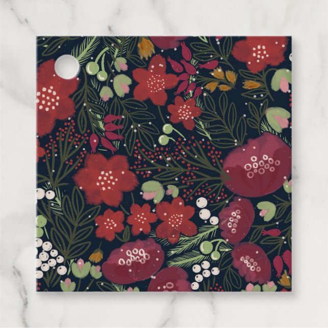 Winter Blooms - Gift Tags (Front)