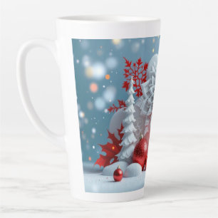 Winter Blossom Composition Latte Mug