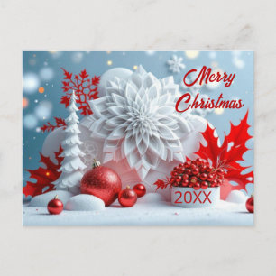 Winter Blossom Composition Postcard