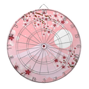Winter Blossom Dartboard