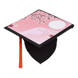 Winter Blossom  Graduation Cap Topper