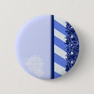 Winter Blue 2 Inch Round Button