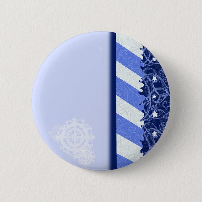 Winter Blue 2 Inch Round Button (Front)