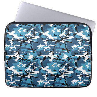 Winter Blue Camo Laptop Sleeve