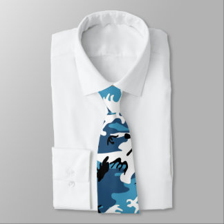 Winter Blue Camo Tie