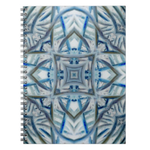 Winter Blue Crystal Pattern Notebook