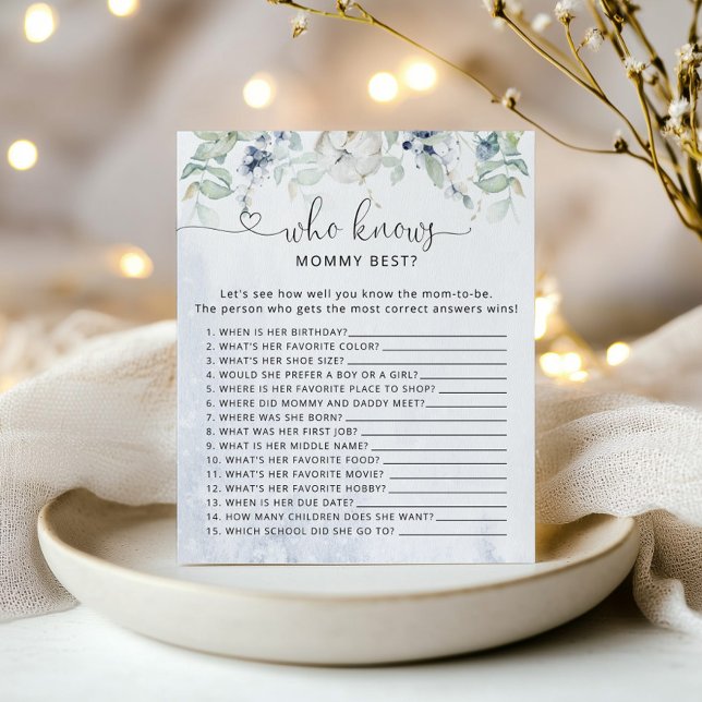 Winter blue eucalyptus Who knows mommy best game (Creator Uploaded)