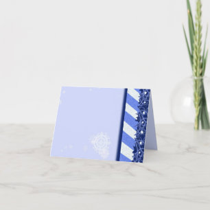 Winter Blue Holiday Card