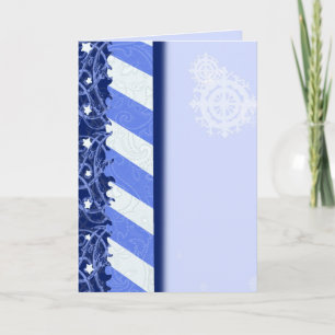 Winter Blue Holiday Card