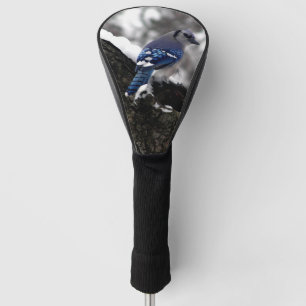 Winter Blue Jay Golf Head Cover