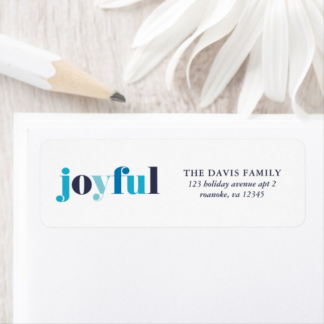 Winter Blue "Joyful" Holiday  (Insitu)