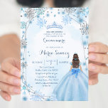 Winter Blue Mexican Girl Charra Mis Quince Invite<br><div class="desc">Winter Blue Mexican Girl Charra Mis Quince Invitation</div>