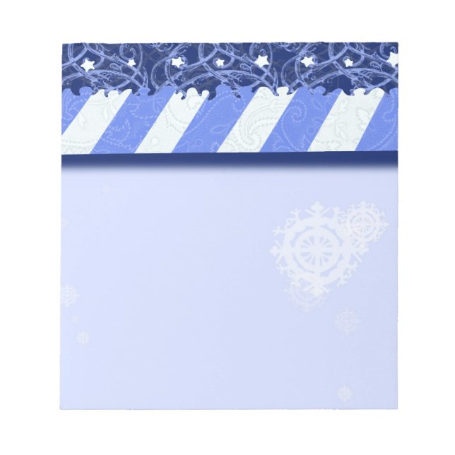 Winter Blue Notepad (Front)