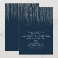 Winter Blue & Silver Sparkling Ice Lights Wedding