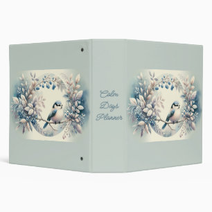 Winter Bluebird Berry Wreath Binder