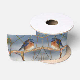Winter Bluebird Satin Ribbon
