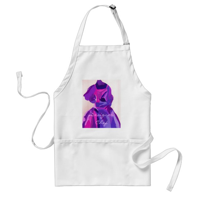 Winter Blues "Designer Chef" Apron - Customizable (Front)
