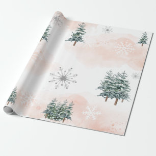 Winter Blush Baby Shower Wrapping Paper