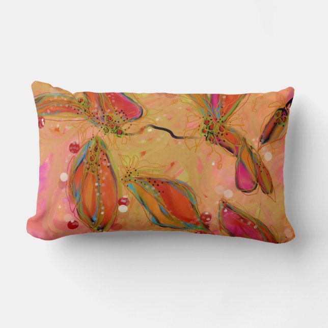 Winter Blush Lumbar Pillow (Front)