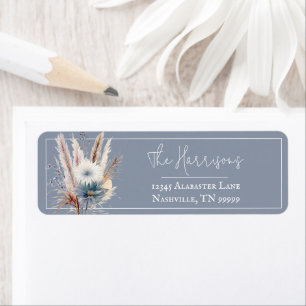 Winter Boho Floral Wedding   Blue Address