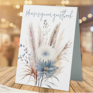 Winter Boho Floral Wedding   White