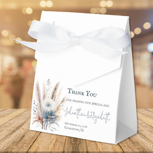 Winter Boho Floral Wedding   White Favor Box