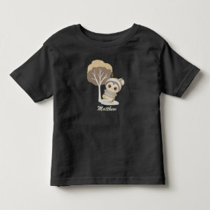 Winter Boho Penguin With Name Toddler T-shirt