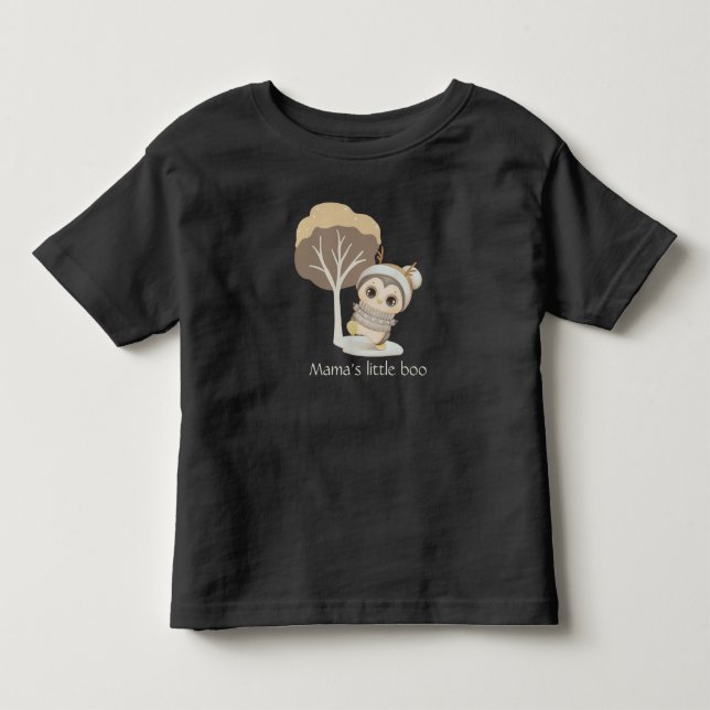 Winter Boho Penguin With Text Toddler T-shirt (Front)