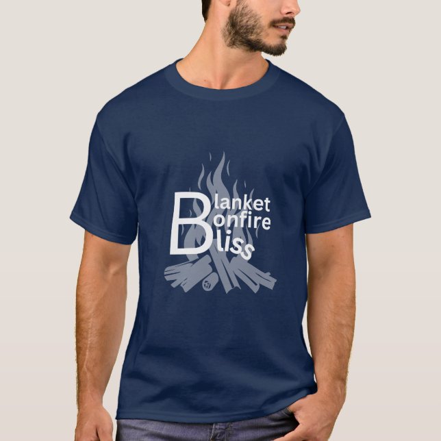 Winter Bonfire design T-Shirt (Front)