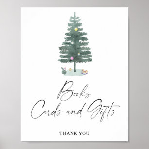 Winter BOOKS CARDS AND GIFTS Poster