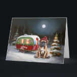 Winter Boxer Caravan Christmas Adventure Card<br><div class="desc">Embrace the magic of a snowy winter night as a caravan glides gracefully through the moonlit landscape. The serene beauty of the glistening snow and the enchanting glow of the moon create a captivating scene,  promising an unforgettable Christmas adventure filled with warmth,  joy,  and cherished memories.</div>