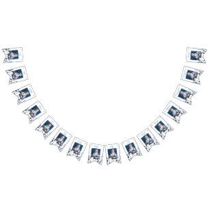 Winter Boy Onederland Birthday Monthly Photo Bunting Flags