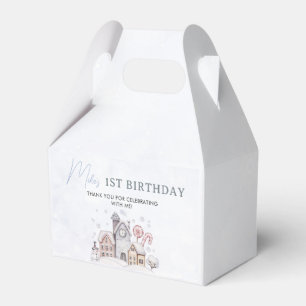 Winter Boy Onederland First Birthday Favour Box