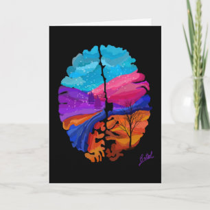 Winter brain card
