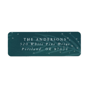 Winter Branches Holiday Return Address Labels