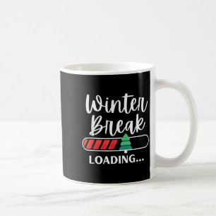 Winter Break Loading Christmas Tree Teacher Studen Coffee Mug
