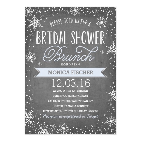 Winter Bridal Shower Card