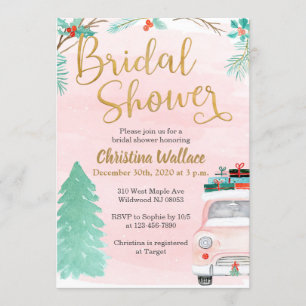 Winter Bridal Shower Invitations