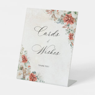 Winter Bridal Shower Recipe Card Sign