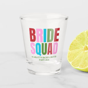Winter Bride Squad Bachelorette Party Shot Glass