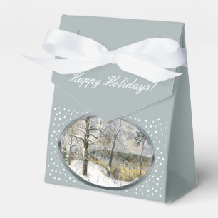 winter bridge favor box