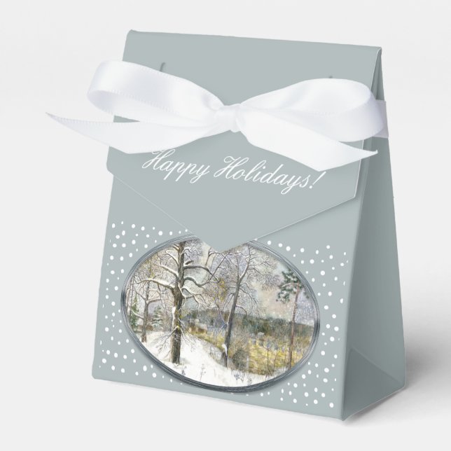 winter bridge favor box (Front Side)