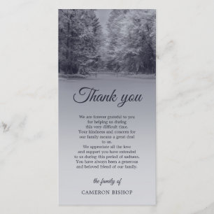 Winter Bridge Sympathy Thank You Card