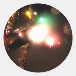 Winter Bright Classic Round Sticker